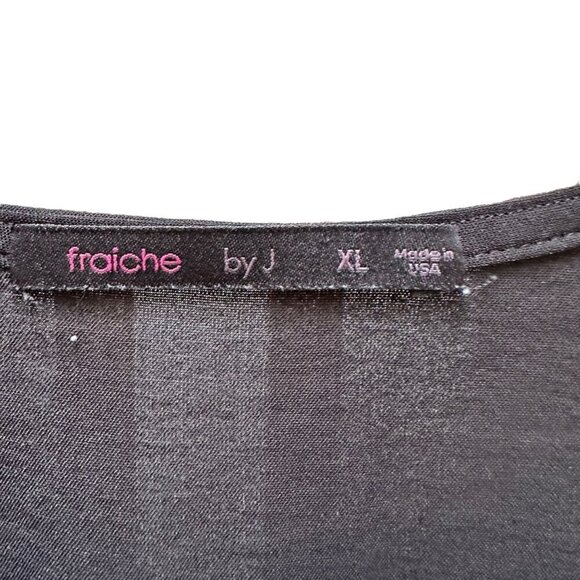 Fraiche By J Romper Faux Wrap Stretch Black Belted Whimsigoth XL - Picture 8 of 9